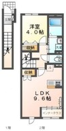 フロード・N 1LDKの間取り
