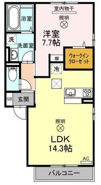 間取図 ポルト白石Ｂ棟
