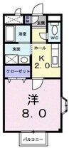 プロスペルＡ 1Kの間取り