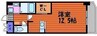 ネクステージ中井 1Rの間取り