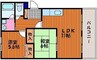 ベアーフルートⅡ 2LDKの間取り
