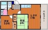 ベアーフルートⅡ 2LDKの間取り