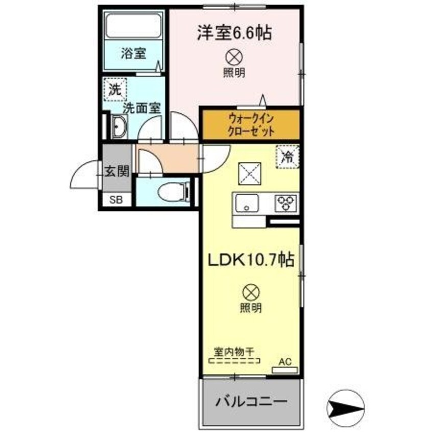 間取図 クレールＤ棟