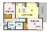 ル　コンテ 2LDKの間取り