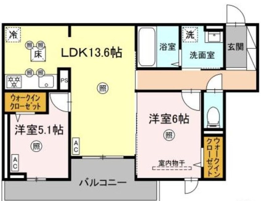 間取図 ル　コンテ