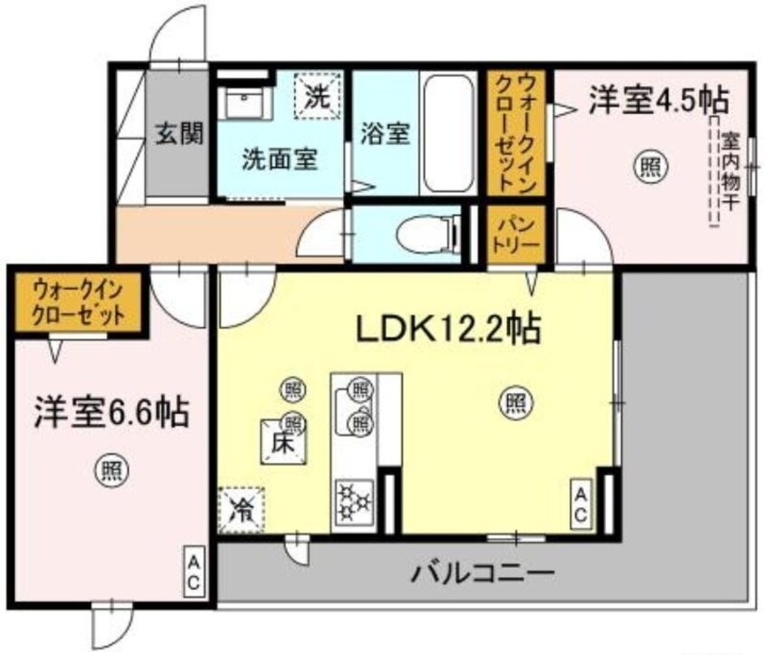 間取図 ル　コンテ