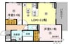 ル　コンテ 2LDKの間取り