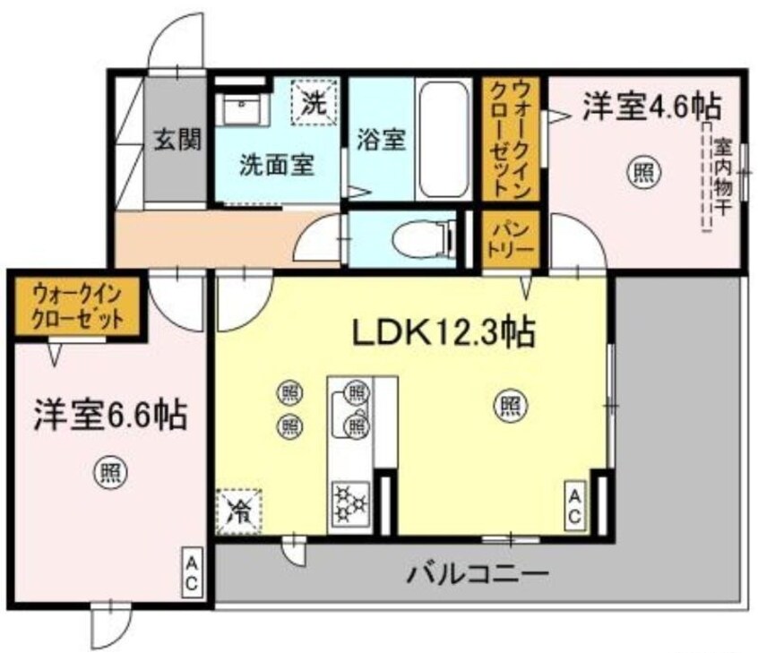 間取図 ル　コンテ