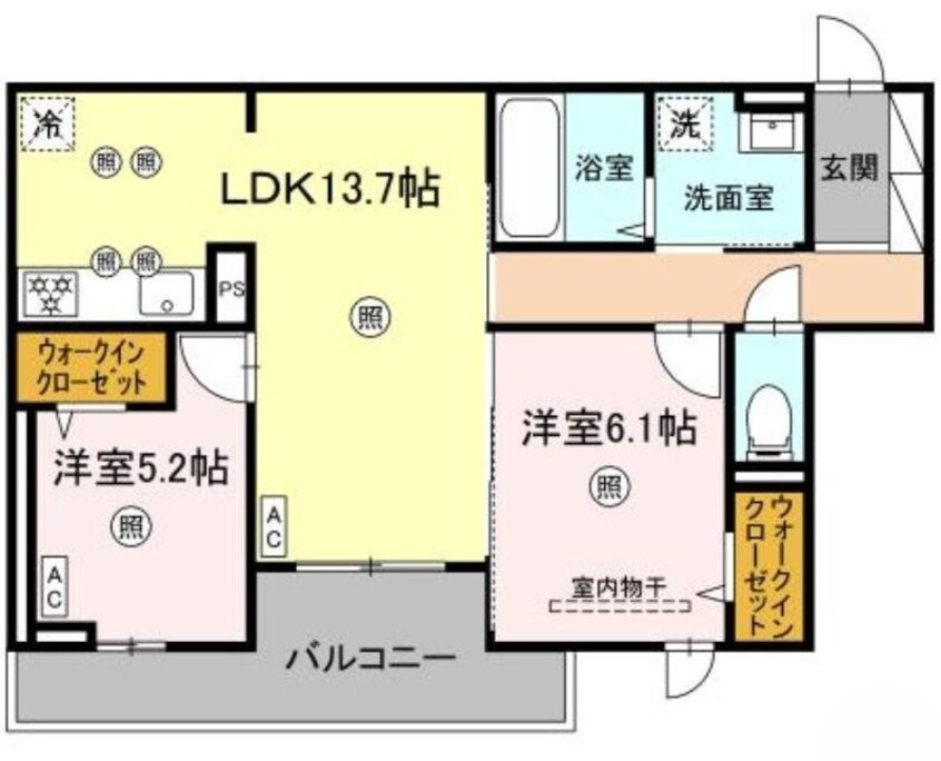 間取図 ル　コンテ