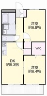 ホワイトマンション八反田 2DKの間取り