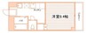 シェーンハイト大和町 1Kの間取り