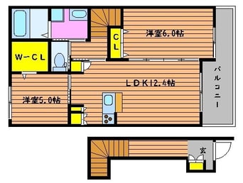 間取図 グランソレイユ浜