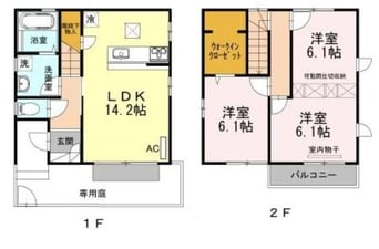 間取図 サザン　ウィンドウ　C