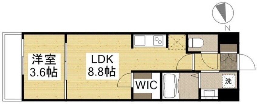間取図 月光　旭川リバーサイドウエスト