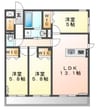 ベラパーシェ 3LDKの間取り