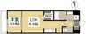 月光　旭川リバーサイドウエスト 1LDKの間取り