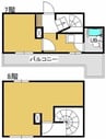 チサンマンション中山下 2Kの間取り