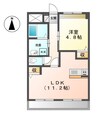 アルヴィータ 1LDKの間取り
