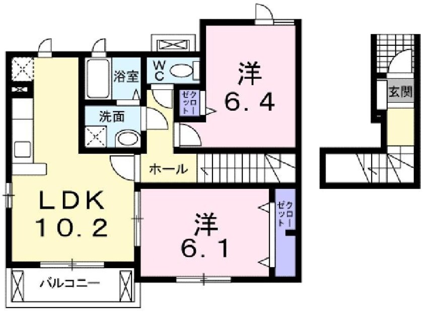 間取図 メゾン・ド・ソレイユＣ