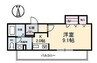 シャーメゾンＨＩＬＯ 1Kの間取り