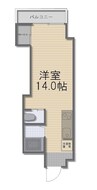 トアロード鹿田 1Rの間取り