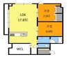 ベンハウス西川緑道公園 2LDKの間取り