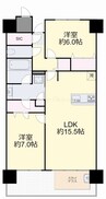 ロイヤルガーデンシティ桑田町 2LDKの間取り