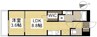月光　旭川リバーサイドウエスト 1LDKの間取り