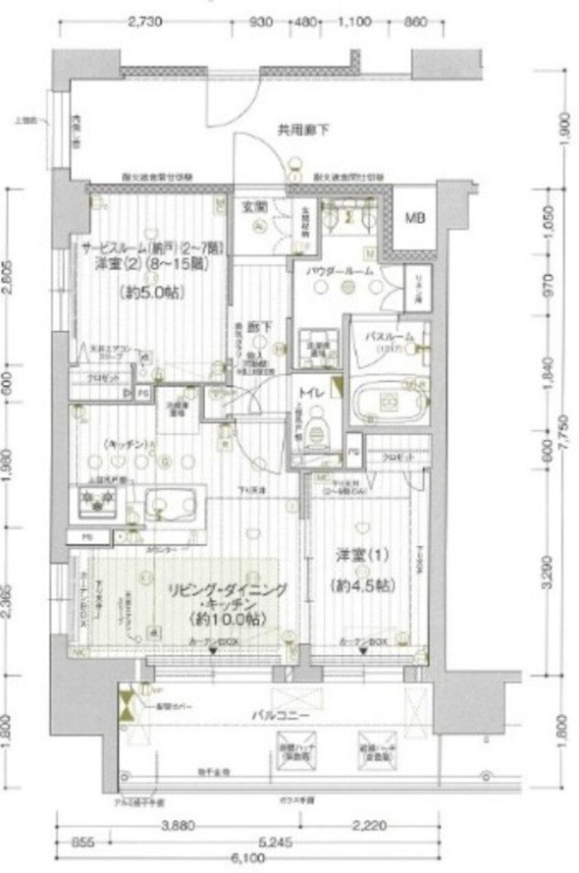 間取図 プレサンス ロジェ 岡山駅元町