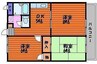 エステートIMA 3DKの間取り