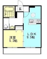 Calm　Hills　5番館 1LDKの間取り
