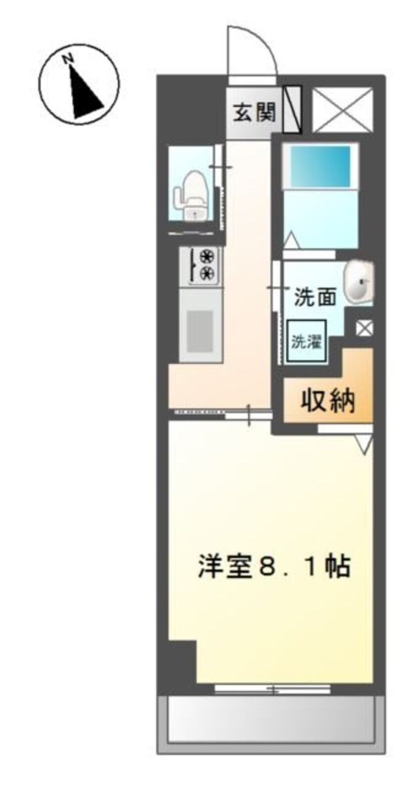 間取図 レジデンスアイリス医大南