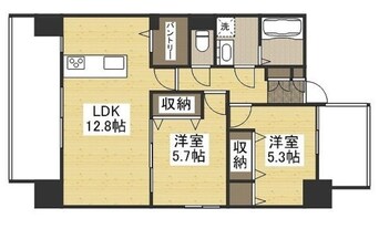 間取図 カサ・セグーラ田町（西川緑道公園）