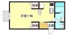 ADVANCE南方 1Kの間取り