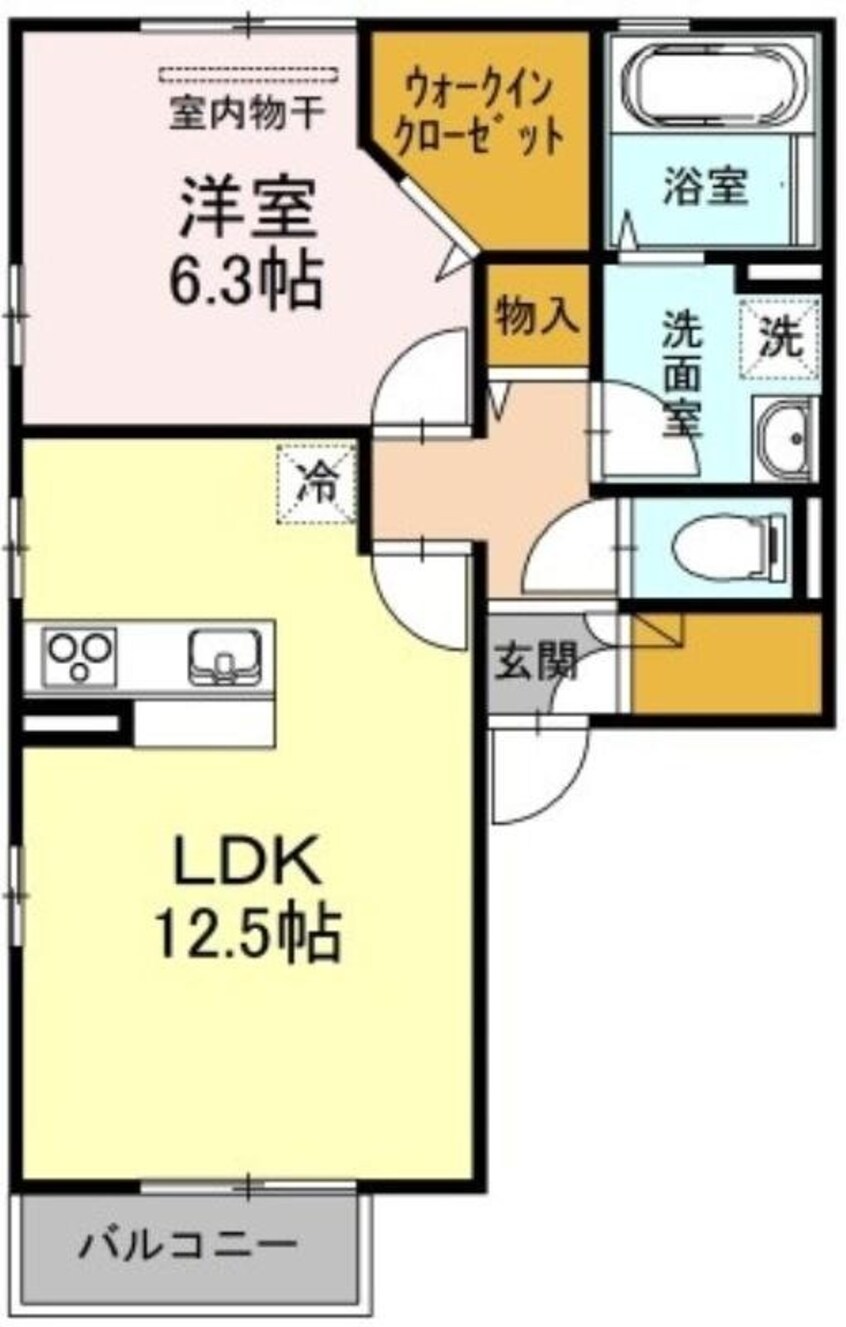 間取図 アンソレイユsai Ｂ棟