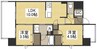 ルミナス磨屋町 2LDKの間取り