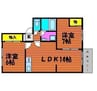 プレベルジュＢ 2LDKの間取り