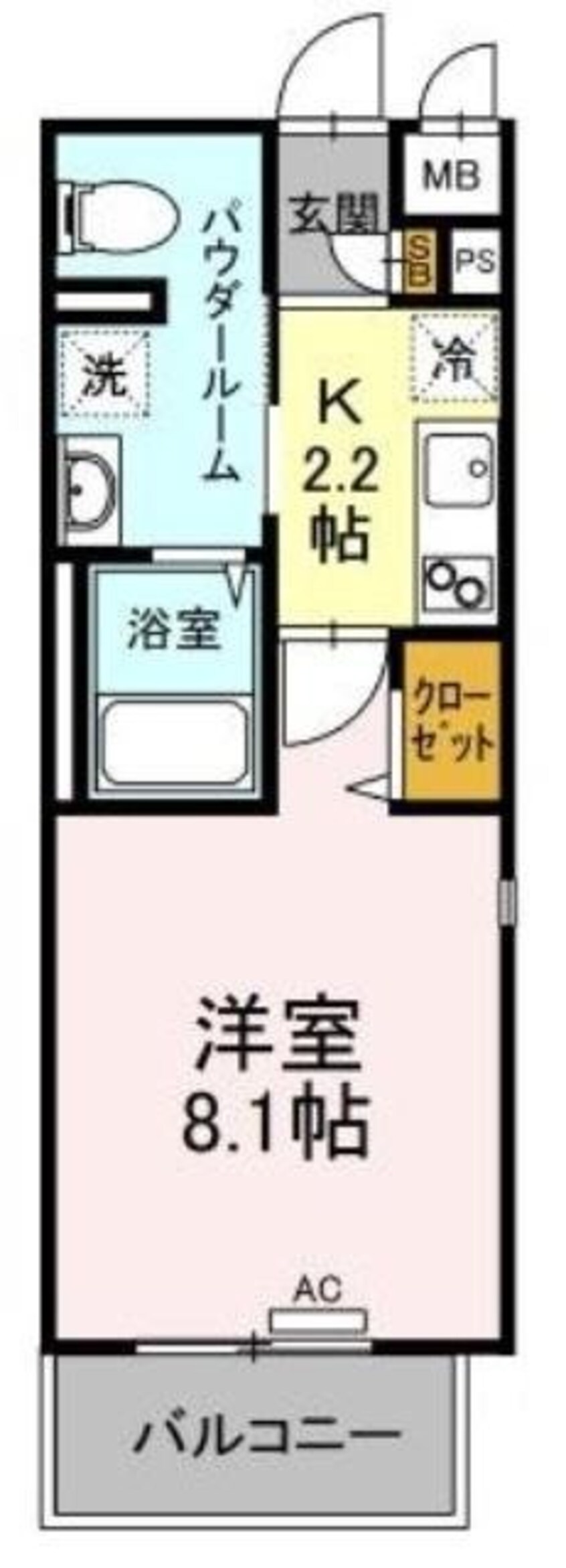 間取図 フォレスタ岡山医大南