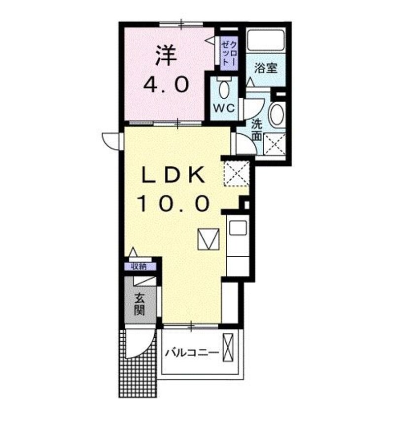 間取図 ブルック新保