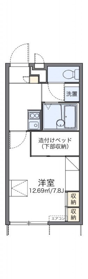 間取図 レオパレスパル北方Ⅲ