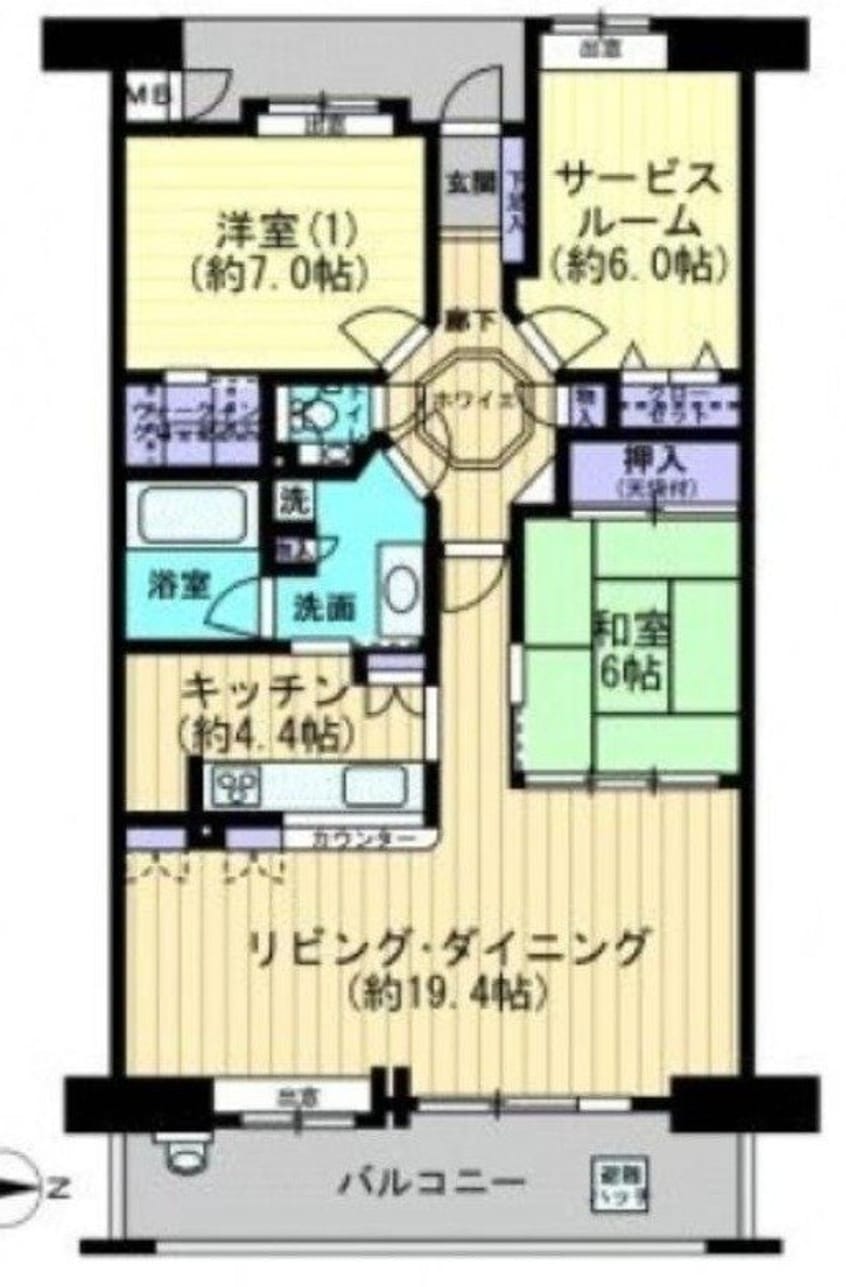 間取図 フローレンス中山下グランドアーク