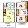ロング　マレ伊福町　Ａ棟 3LDKの間取り