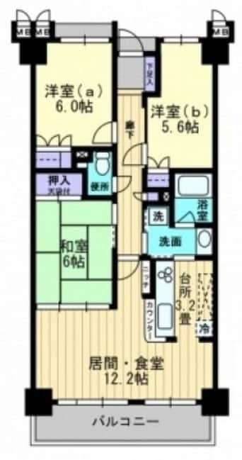 間取図 サーパスシティ大供