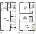 KT津島西坂　Bの間取図