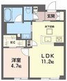 シャーメゾン野田レジデンス 1LDKの間取り