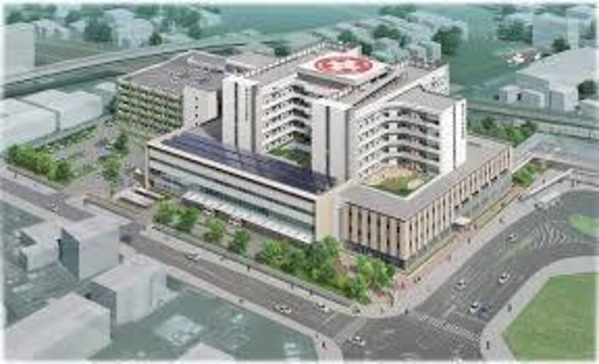 岡山市立市民病院(病院)まで1246m スカイパレス大安寺