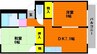サンサリーレ西川原 2DKの間取り