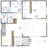 新保貸家 1LDKの間取り