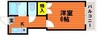 BRUNO原尾島 1Kの間取り