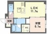 シャーメゾン野田レジデンス 1LDKの間取り